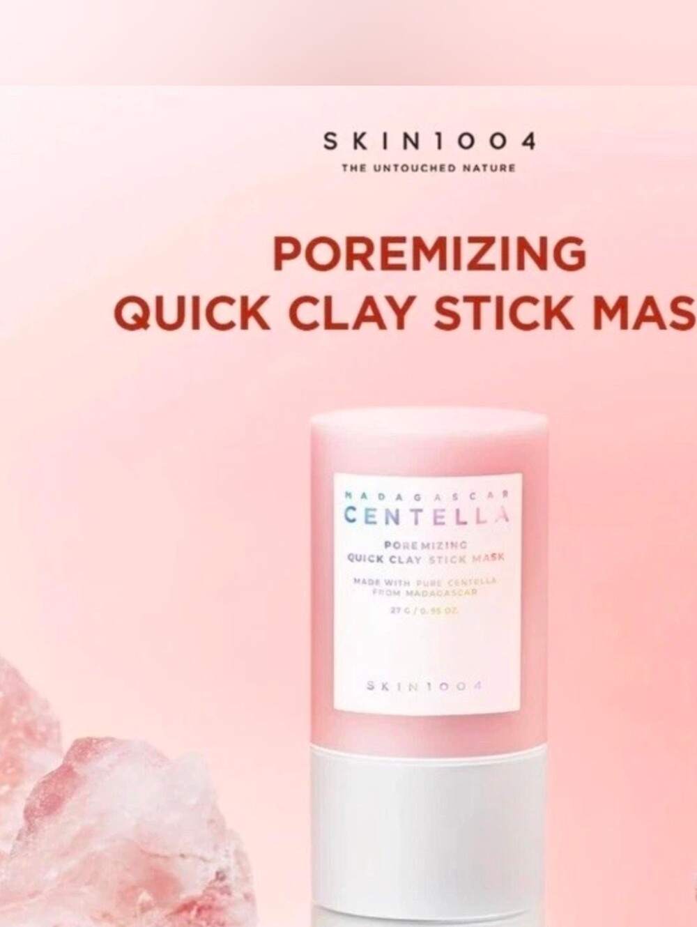 Madagascar Centella Poremizing Quick Clay Stick Mask - Pink